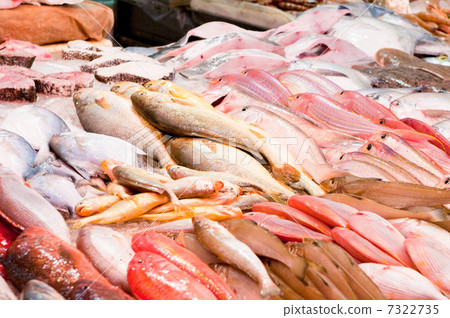 fresh fish at a fish market 7322735