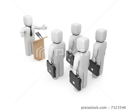 Businessman speaking Businessman speaking 7323546