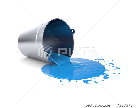 Bucket with paint 7323573