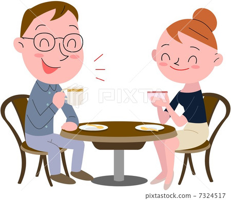 Tea time with 2 people 7324517