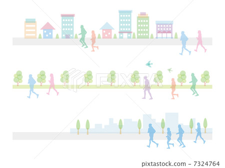 Marathon runner 7324764