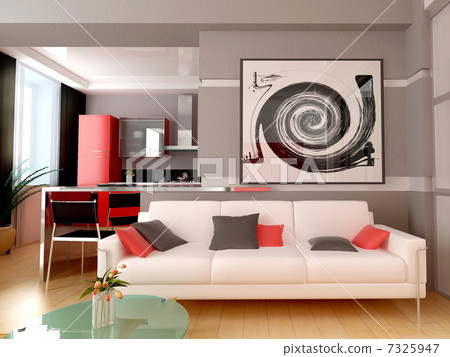 Modern interior Modern interior 7325947