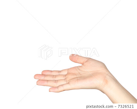 Women's hand to show White back Women's hand to show White back 7326521