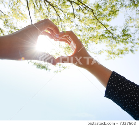 Heart mark by hand 7327608