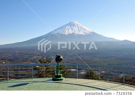 Fuji from Noritsu village Yamanashi prefecture Konosuidai 7328356