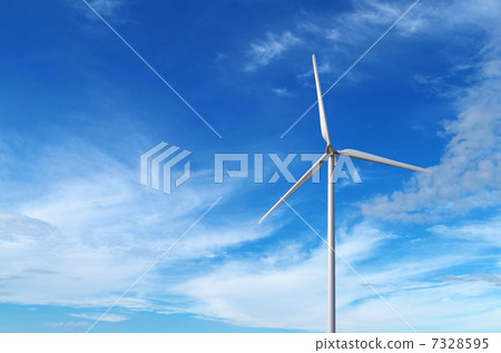 Windmill and blue sky 7328595