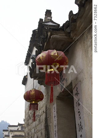 世界遺產安徽南部古村落西津町的天際線 世界遺產安徽南部古村落西津町的天際線 7328662