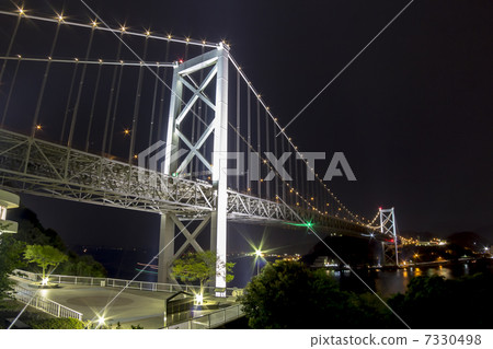 Night view of the Kanmon Strait Night view of the Kanmon Strait 7330498