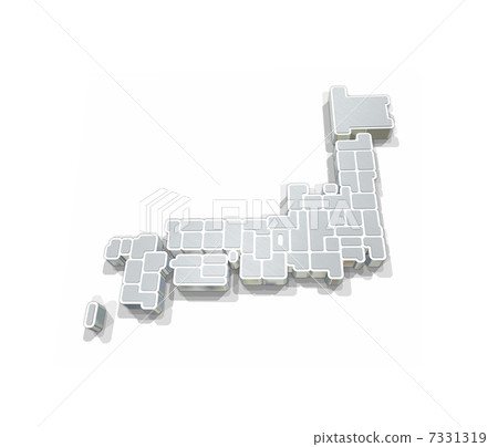 Japan Map / White Map Map 7331319