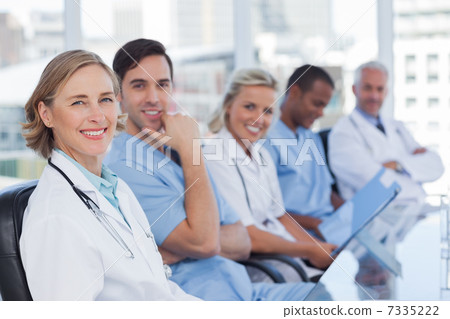 Medical team in row 7335222