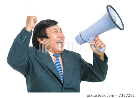 Screaming businessman 7337291