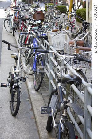 An annoying bicycle parking in an office town An annoying bicycle parking in an office town 7339014