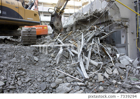 建築拆遷施工現場 建築拆遷施工現場 7339294