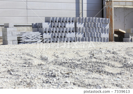 阻攔圍欄施工現場 7339613