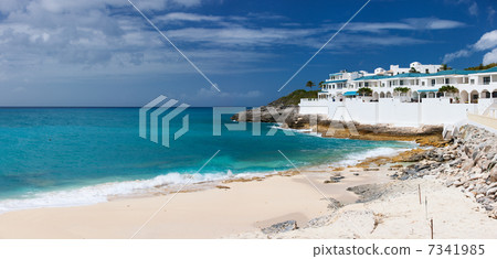 Cupecoy beach on St Martin Caribbean Cupecoy beach on St Martin Caribbean 7341985