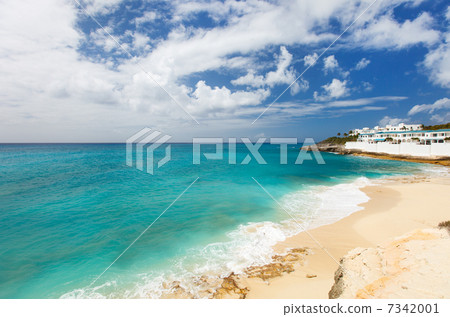Cupecoy beach on St Martin Caribbean Cupecoy beach on St Martin Caribbean 7342001
