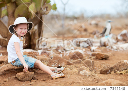 Little girl at Galapagos islands 7342148