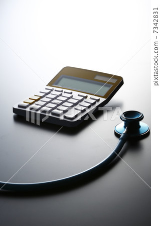 Stethoscope and calculator 7342831