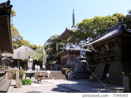 Shikoku Buddhist No. 24 Buddhist temple "Morisaki-ji Temple" precincts (main hall from the left, Towa Tower, bell tower) Shikoku Buddhist No. 24 Buddhist temple "Morisaki-ji Temple" precincts (main hall from the left, Towa Tower, bell tower) 7348363