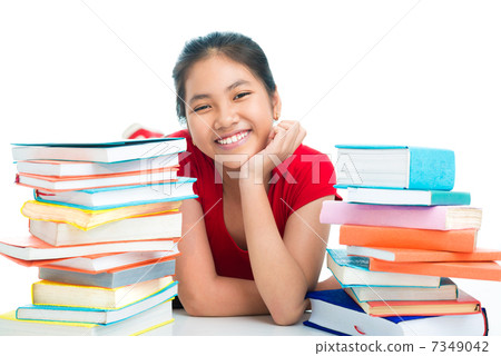 Cheerful schoolgirl Cheerful schoolgirl 7349042