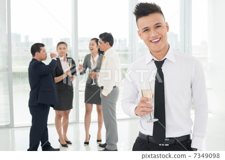 Cheerful young businessman Cheerful young businessman 7349098