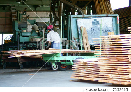 在鋸木廠工作的人 在鋸木廠工作的人 7352665
