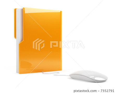 Computer folder with mouse 7352791