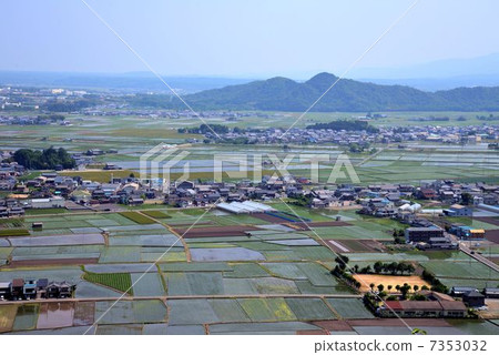 東近江市的鄉村風景 7353032