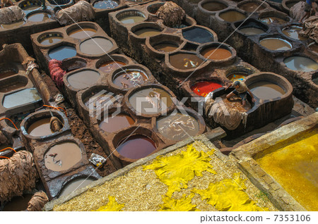 Tannery in Fez, Morocco 7353106