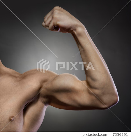 Power mens hand on black 7356391