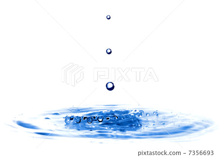 water splash with drops isolated on white water splash with drops isolated on white 7356693