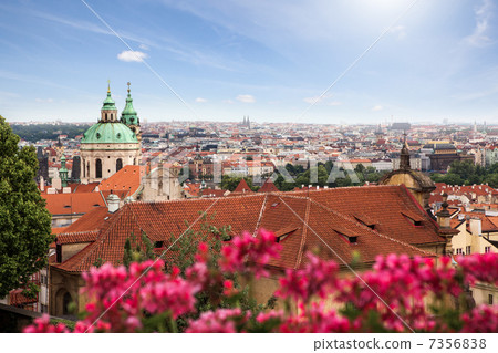 View of Prague in summer 7356838