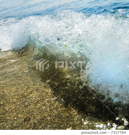 sand stones and water wave 7357764