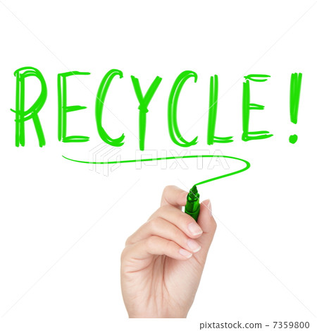 Recycle - recycling text 7359800