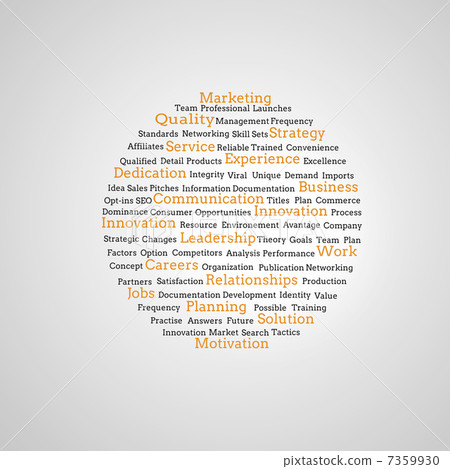 Group of yellow marketing terms Group of yellow marketing terms 7359930