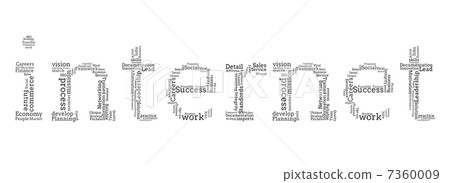 Various words spelling out internet Various words spelling out internet 7360009