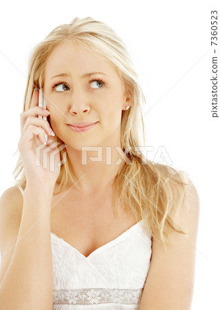 surprised teenage girl with a phone surprised teenage girl with a phone 7360523