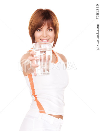 woman with glass of water woman with glass of water 7361889
