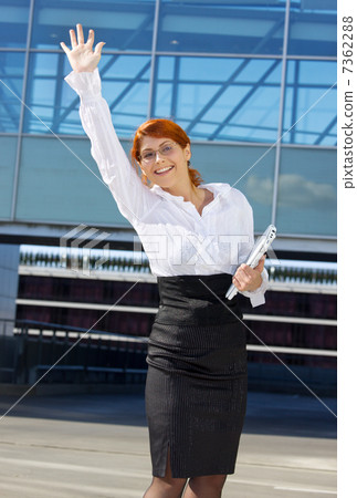 happy businesswoman 7362288