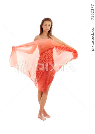 girl with red sarong #2 girl with red sarong #2 7362377