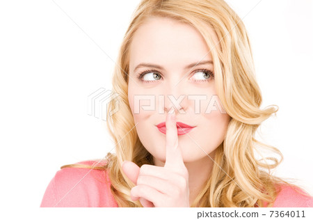 finger on lips finger on lips 7364011