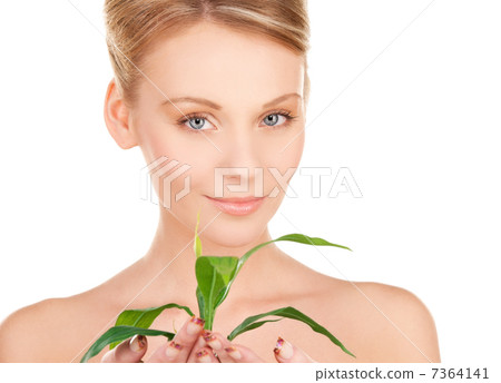 woman with sprout 7364141
