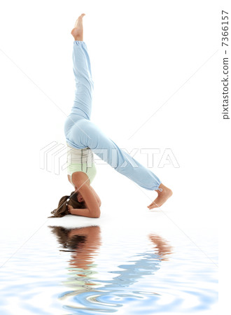 salamba sirsasana supported headstand on white sand #3 salamba sirsasana supported headstand on white sand #3 7366157