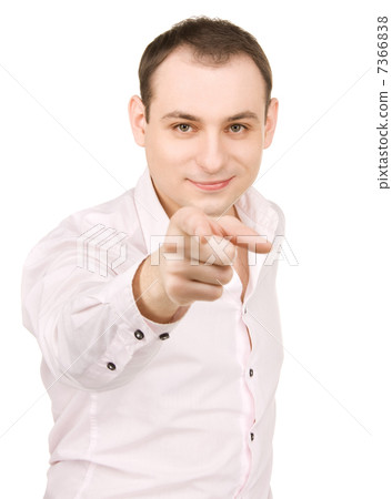 businessman pointing his finger businessman pointing his finger 7366838
