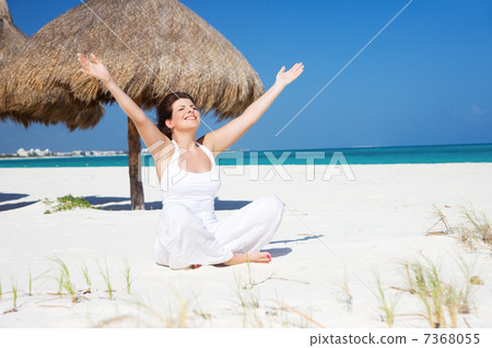 meditation on the beach meditation on the beach 7368055