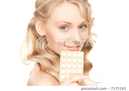 young woman with pills young woman with pills 7375165