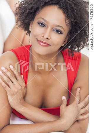 Happy Mixed Race African American Girl 7376596