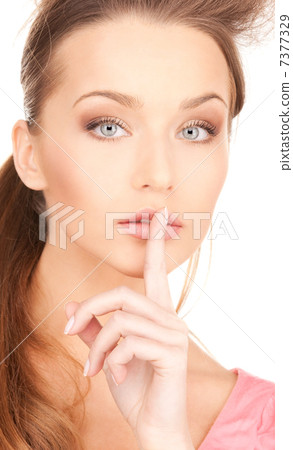 finger on lips finger on lips 7377329