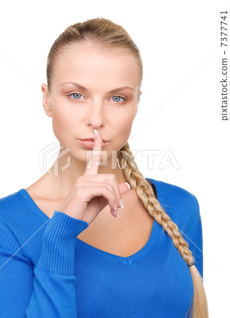 finger on lips finger on lips 7377741