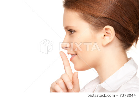 finger on lips 7378044